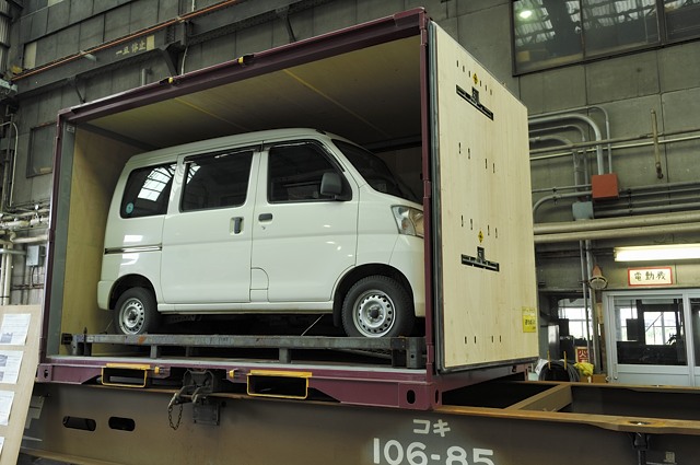 軽自動車のコンテナ